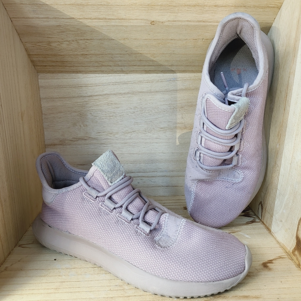 Adidas Tubular Shadow Knit Athletic Soft Purple Shoes